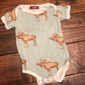 Milkbarn 6-12 month moose onesie